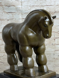 Modern Art Roman Horse Bronze Figurine by BOTERO Statue Sculpture Figurine Decor