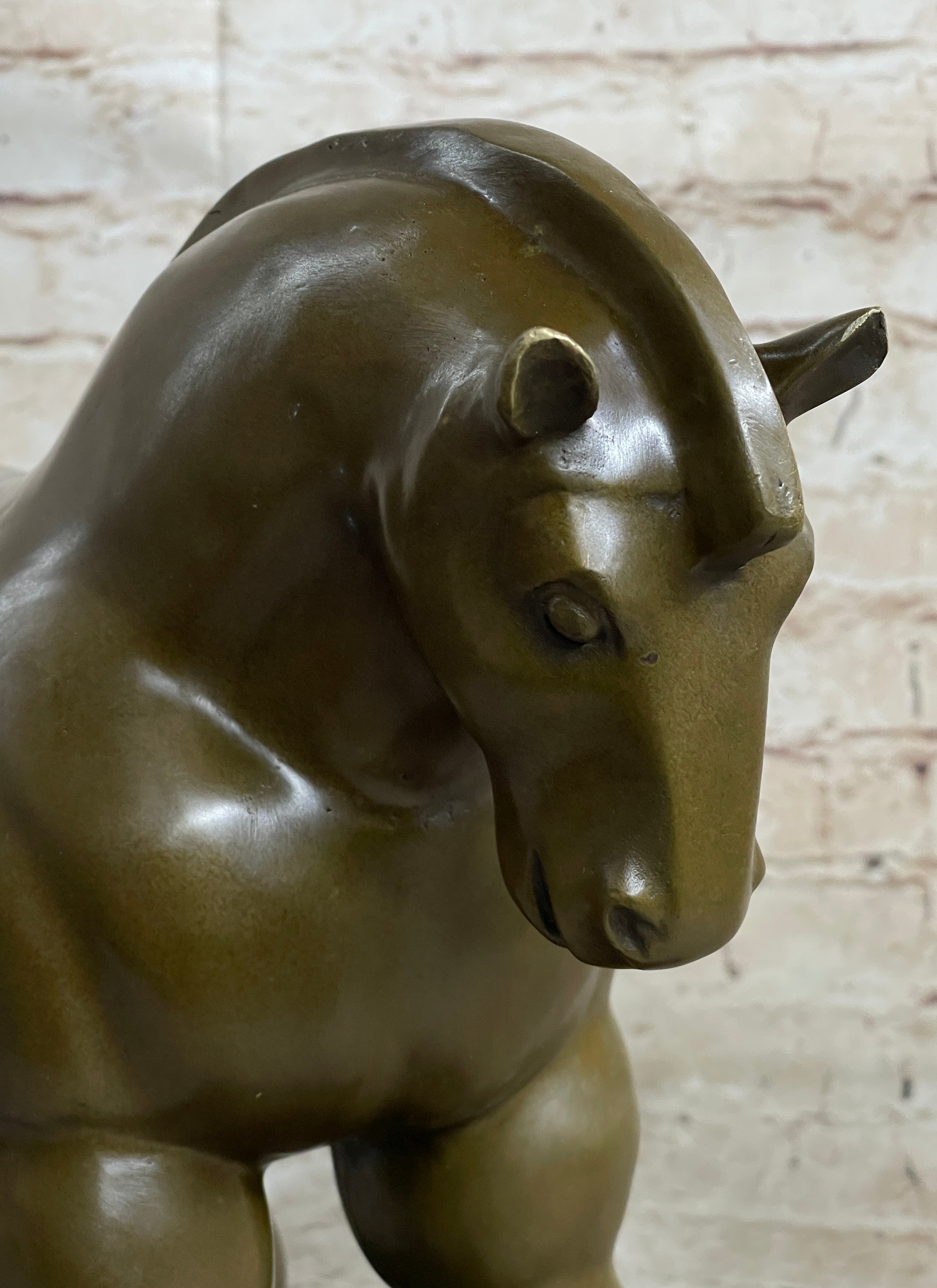 Modern Art Roman Horse Bronze Figurine by BOTERO Statue Sculpture Figurine Decor