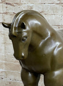 Modern Art Roman Horse Bronze Figurine by BOTERO Statue Sculpture Figurine Decor