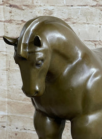 Modern Art Roman Horse Bronze Figurine by BOTERO Statue Sculpture Figurine Decor