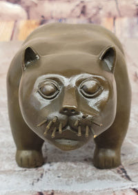 Large Botero Cat Gato Feline Bronze Sculpture