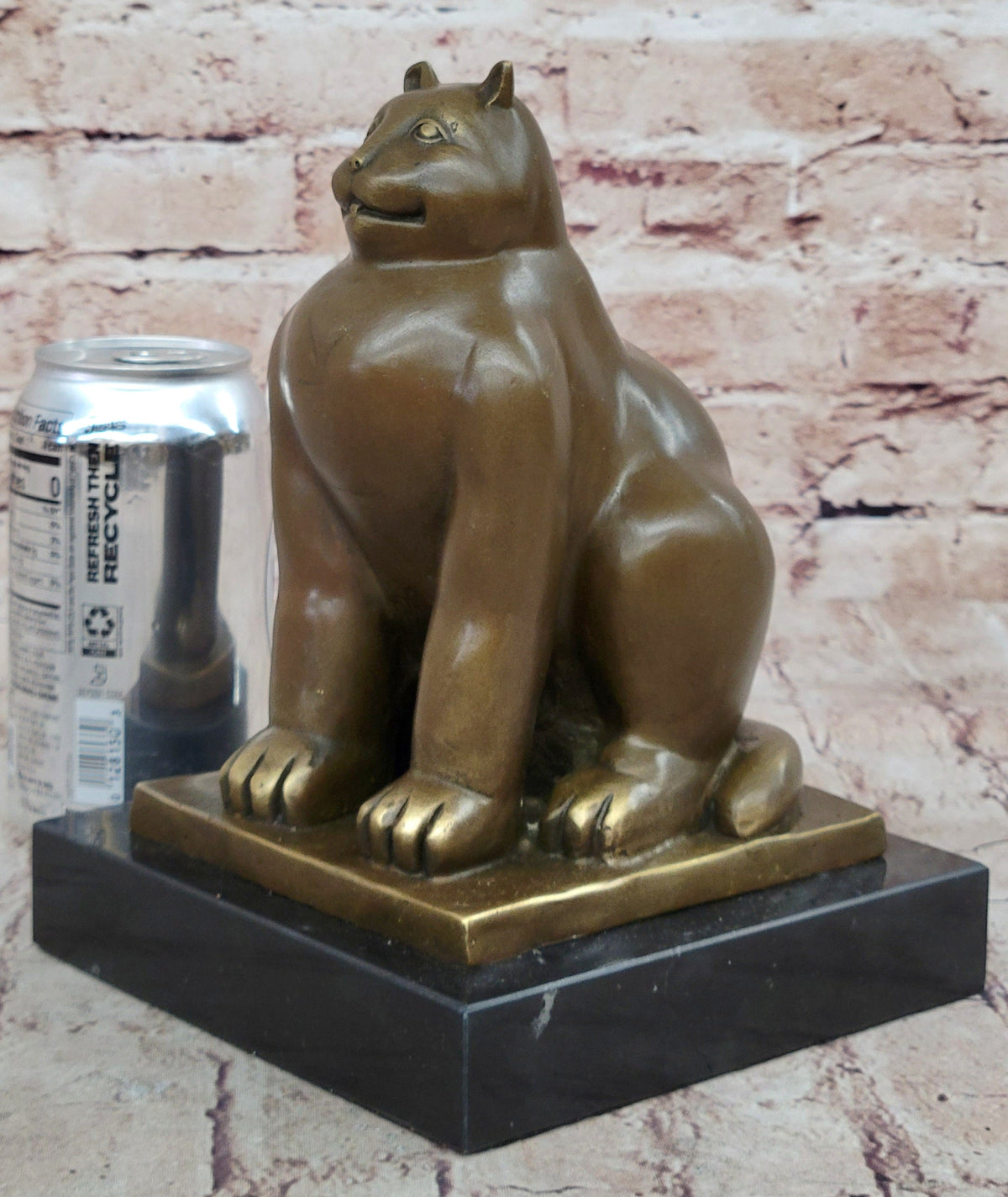 Fat Cat Gato Bronze Sculpture Modern Art by Fernando Botero