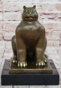Fat Cat Gato Bronze Sculpture Modern Art by Fernando Botero