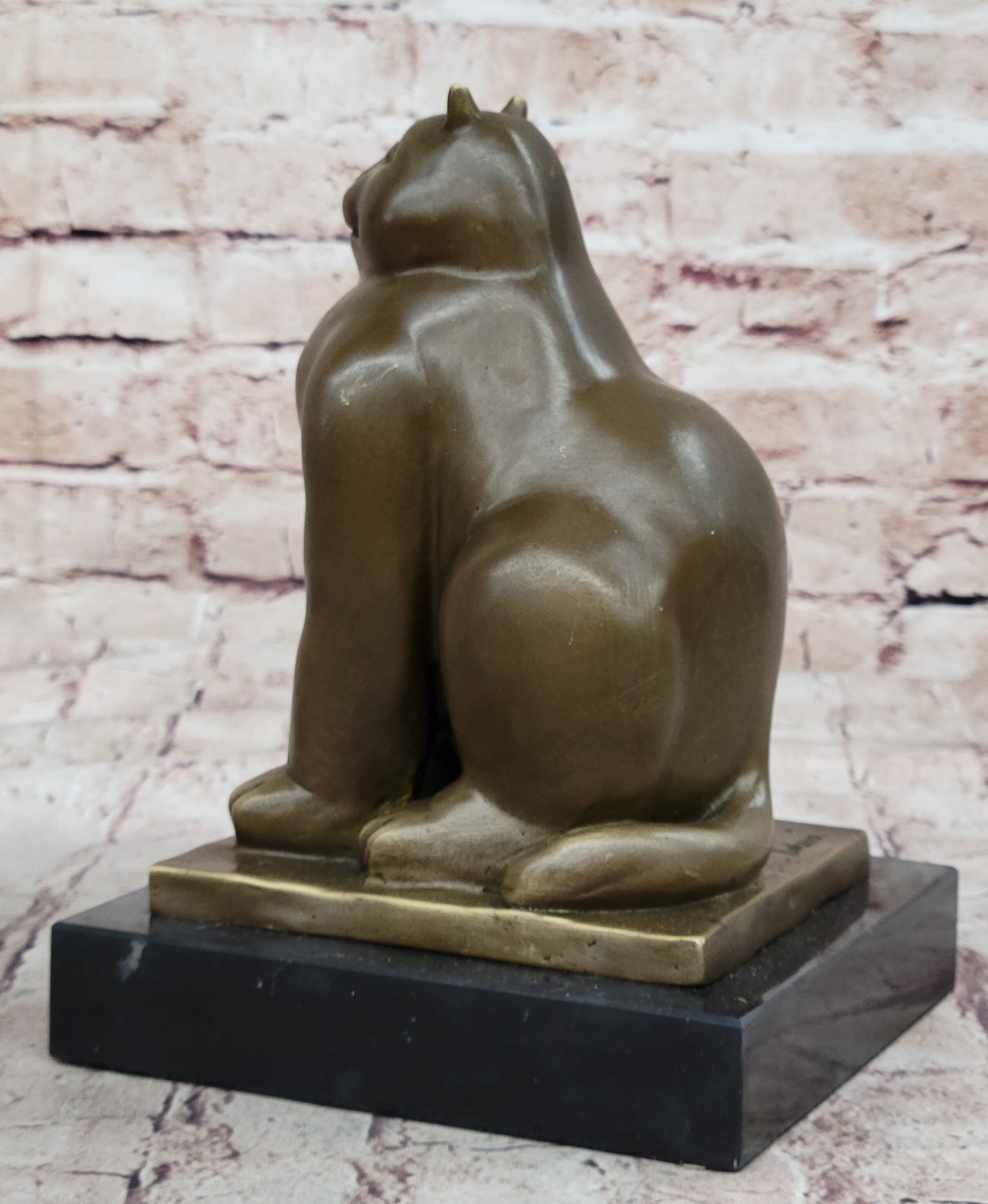 Fat Cat Gato Bronze Sculpture Modern Art by Fernando Botero