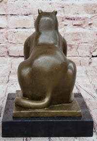 Fat Cat Gato Bronze Sculpture Modern Art by Fernando Botero