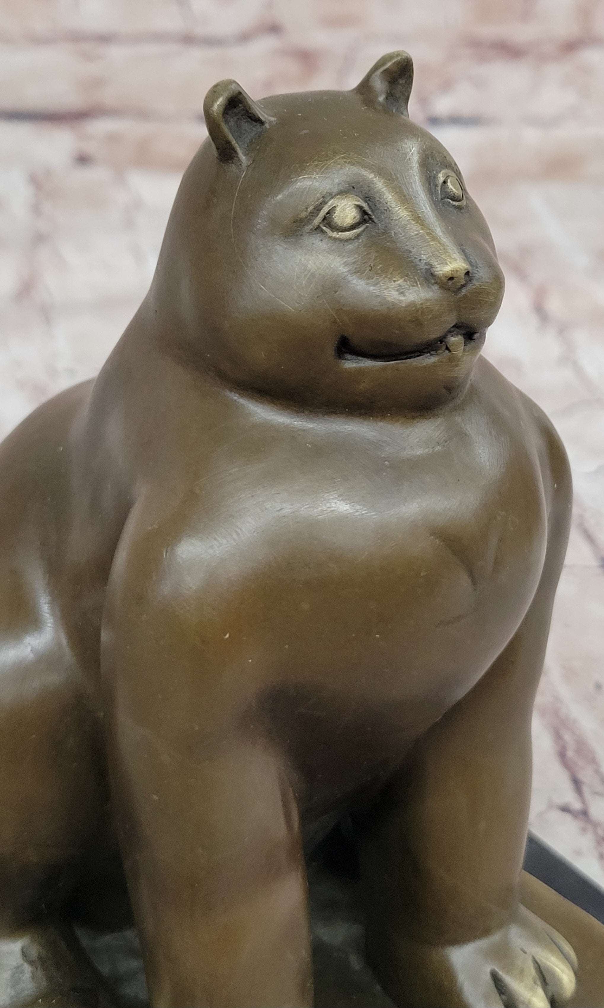 Fat Cat Gato Bronze Sculpture Modern Art by Fernando Botero