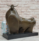 Abstract Bronze Metal Spanish Bull Sculpture Fernando Botero