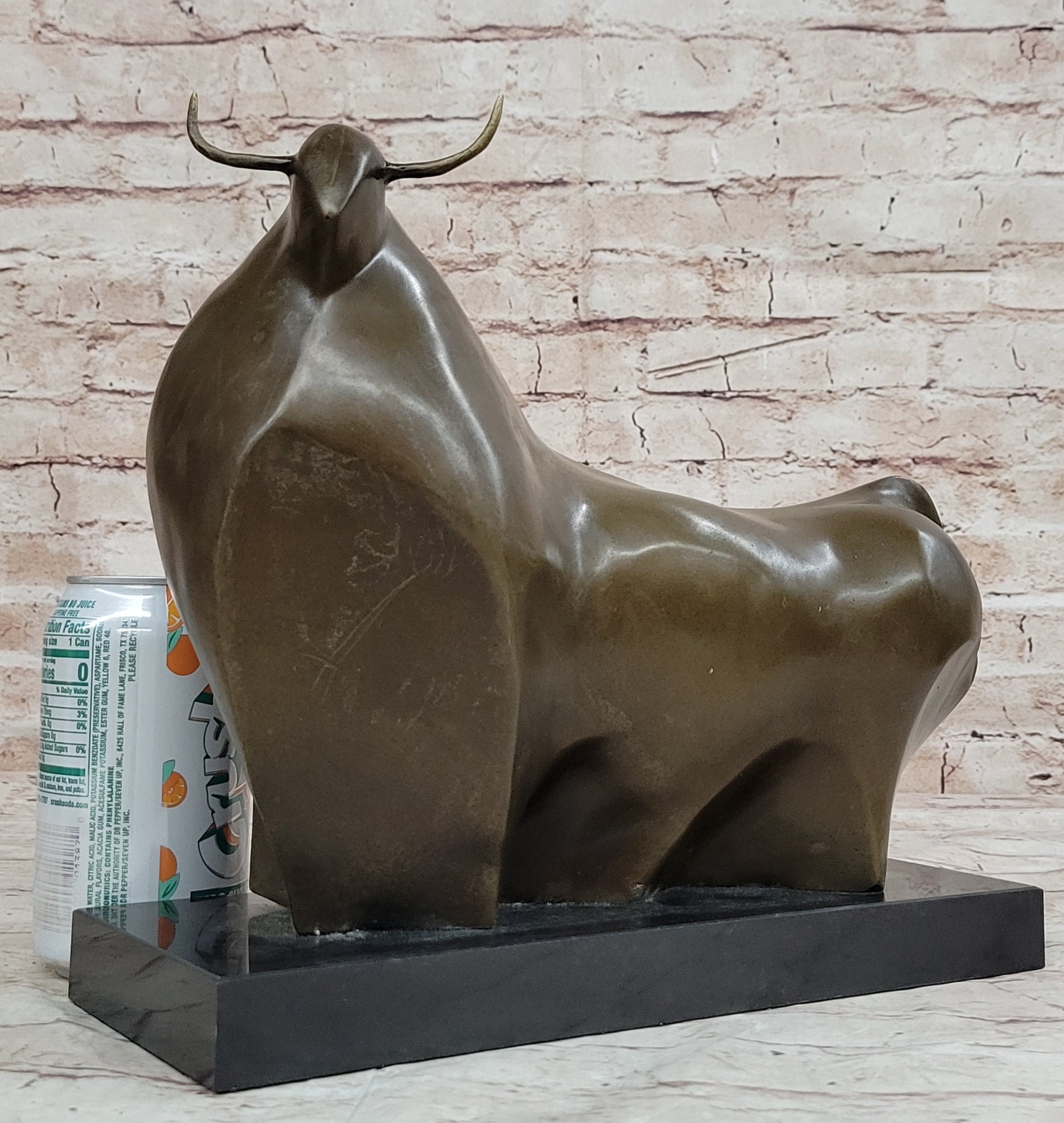 Abstract Bronze Metal Spanish Bull Sculpture Fernando Botero