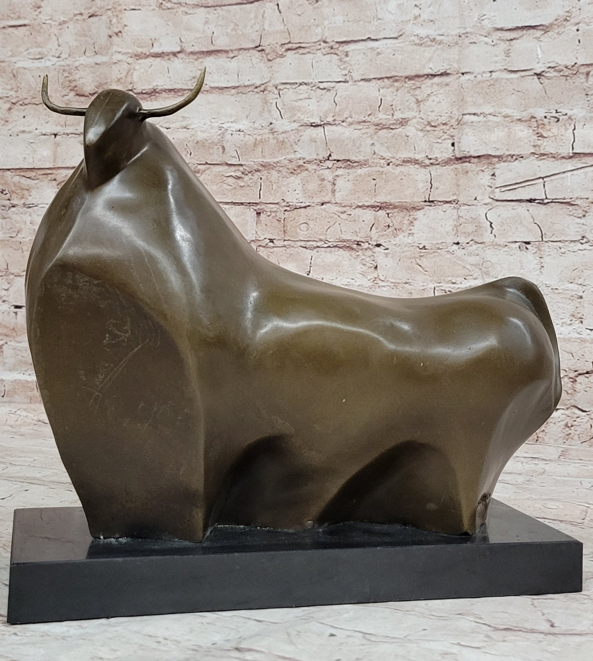Abstract Bronze Metal Spanish Bull Sculpture Fernando Botero