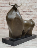Abstract Bronze Metal Spanish Bull Sculpture Fernando Botero