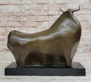 Abstract Bronze Metal Spanish Bull Sculpture Fernando Botero