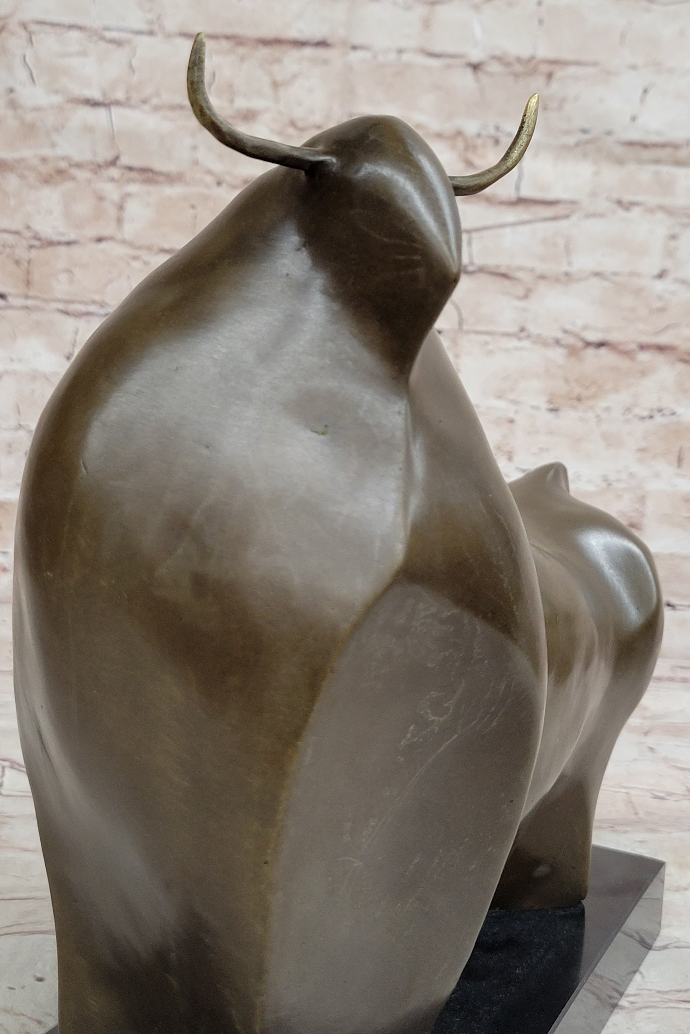 Abstract Bronze Metal Spanish Bull Sculpture Fernando Botero