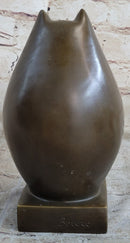Fat Cat Abstract Bronze Modern Art Sculpture Fernando Botero