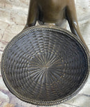 Standing Cat Business Card Holder Key Dish Bronze Sculpture