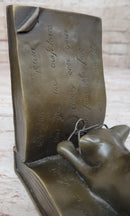 Playful Bronze Cat Bookends – Whimsical Feline Art
