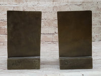 Playful Bronze Cat Bookends – Whimsical Feline Art