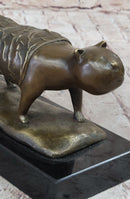 Fernando Botero Skinny Cat Bronze Abstract Modern Art 7" x 11"
