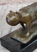 Fernando Botero Skinny Cat Bronze Abstract Modern Art 7" x 11"