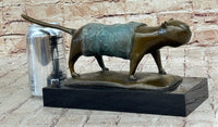 Abstract Cat Bronze Metal Sculpture After Fernando Botero