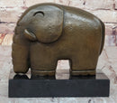 Abstract Modern Elephant Bronze Sculpture Dali Art on Marble