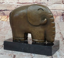 Abstract Modern Elephant Bronze Sculpture Dali Art on Marble