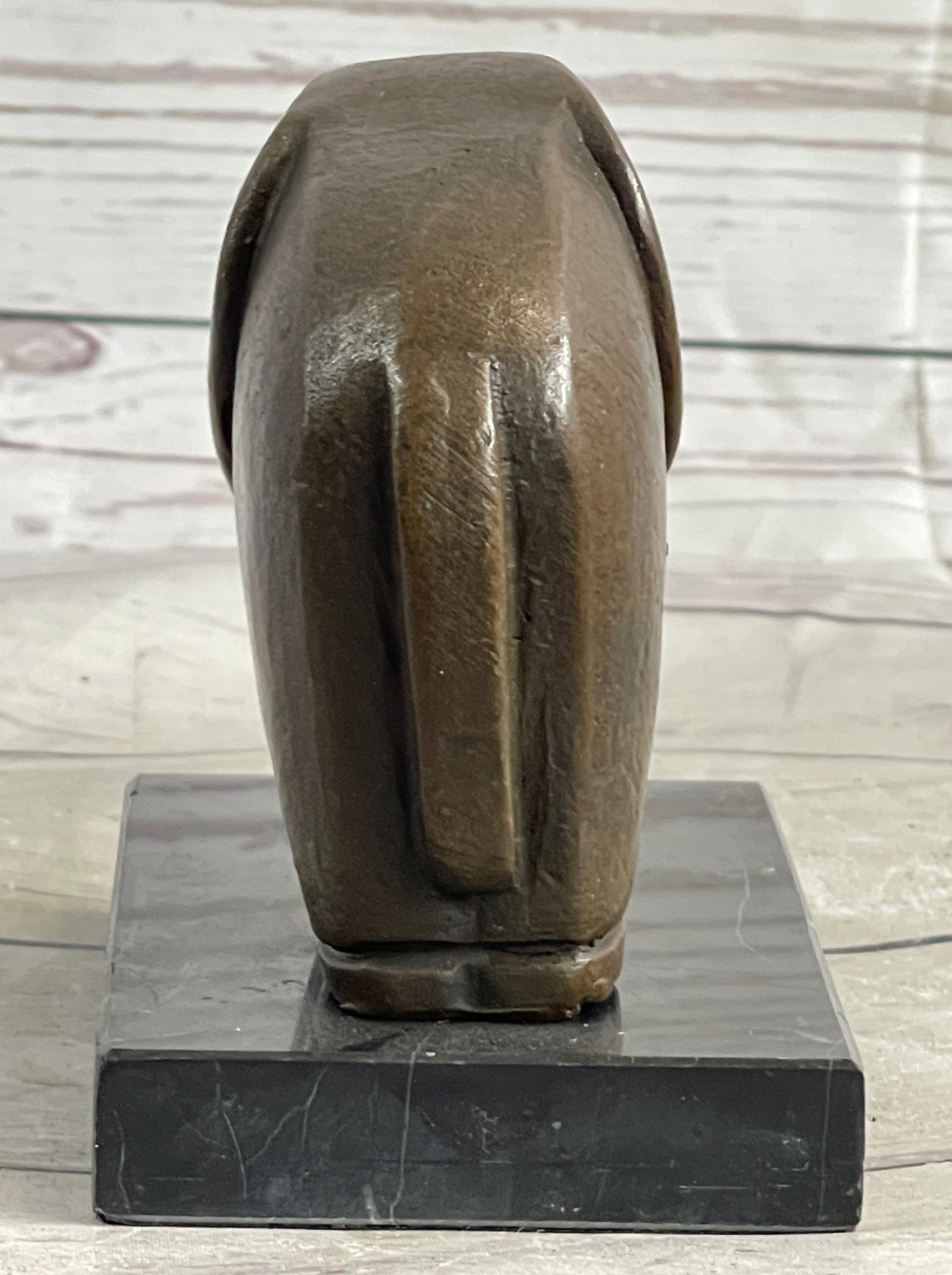 Abstract Elephant Bronze Sculpture Signed Dali on Marble Base