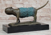Patina Chubby Cat by Botero Genuine Bronze Sculpture