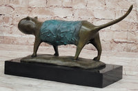 Patina Chubby Cat by Botero Genuine Bronze Sculpture