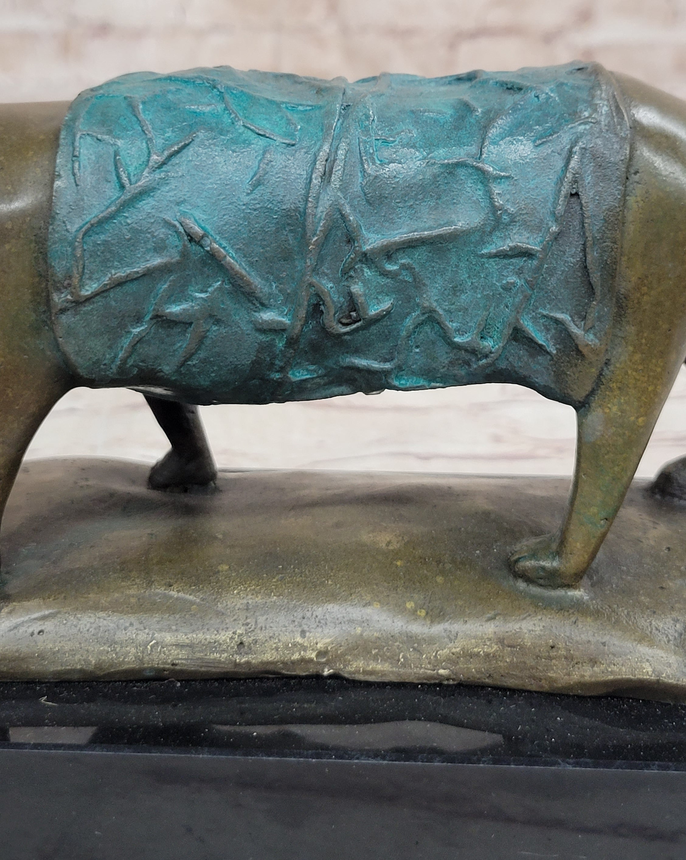 Patina Chubby Cat by Botero Genuine Bronze Sculpture
