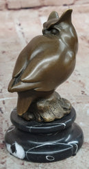 Original Milo Abstract Modern Art Owl Bird Bronze Sculpture Marble Statue Figurine