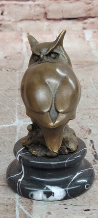 Original Milo Abstract Modern Art Owl Bird Bronze Sculpture Marble Statue Figurine