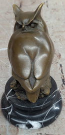 Original Milo Abstract Modern Art Owl Bird Bronze Sculpture Marble Statue Figurine
