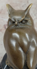 Original Milo Abstract Modern Art Owl Bird Bronze Sculpture Marble Statue Figurine