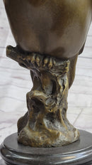 Milo Abstract Modern Art Owl Bird Bronze Sculpture 12" x 5.5"