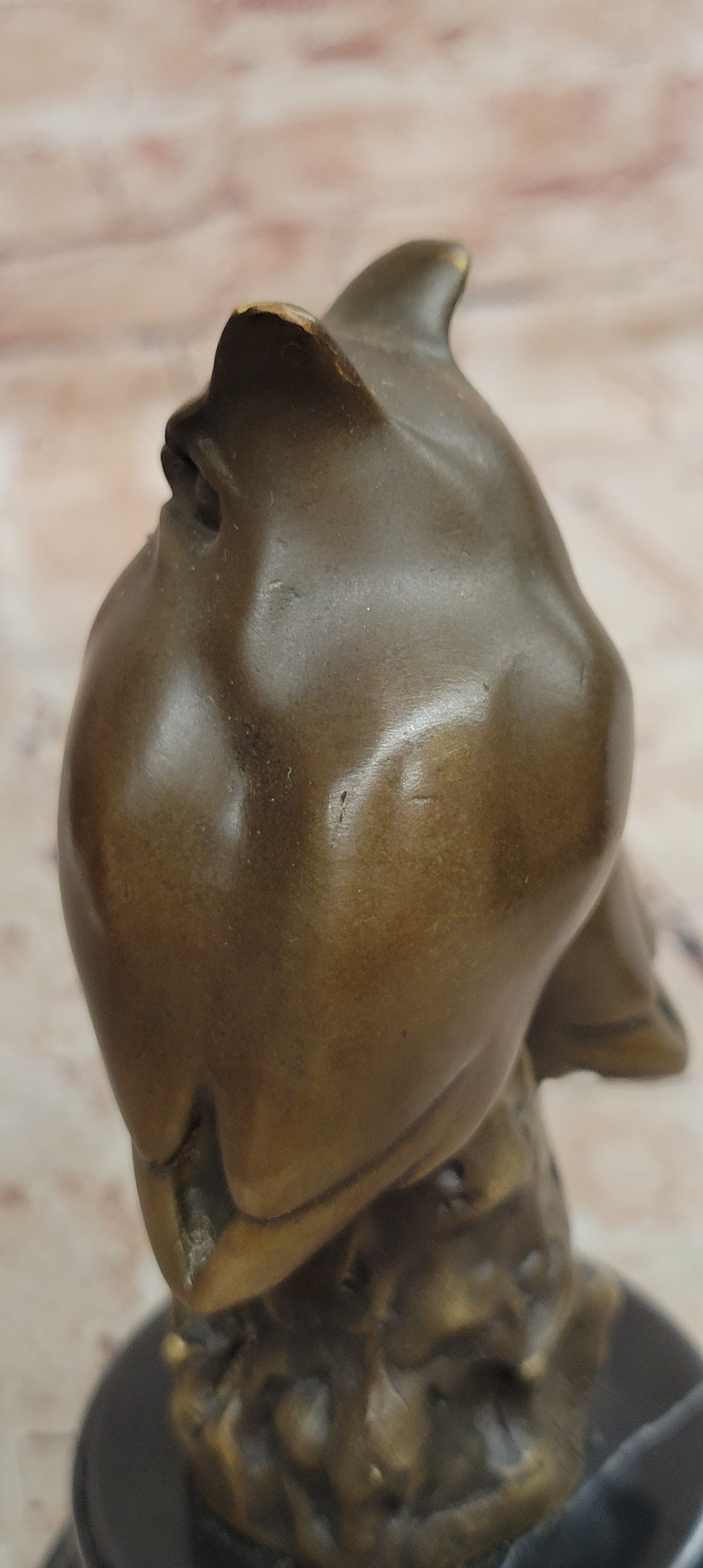 Signed Original Milo Two Owls Bronze Sculptures Sign of Wisdom Figurine