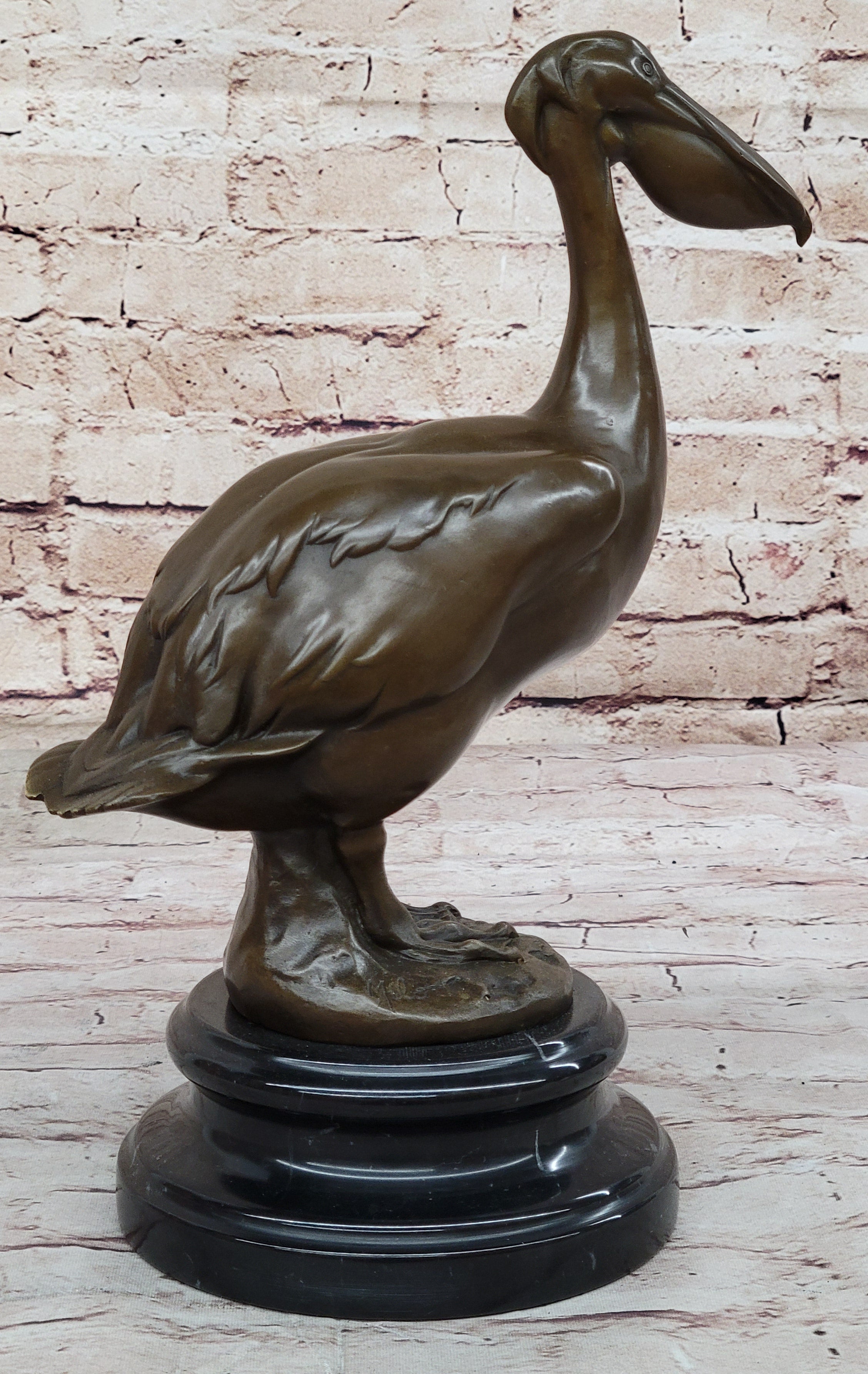 Original Artwork by Milo Stork Bird Real Bronze Sculpture