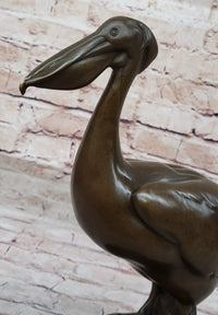 Original Artwork by Milo Stork Bird Real Bronze Sculpture