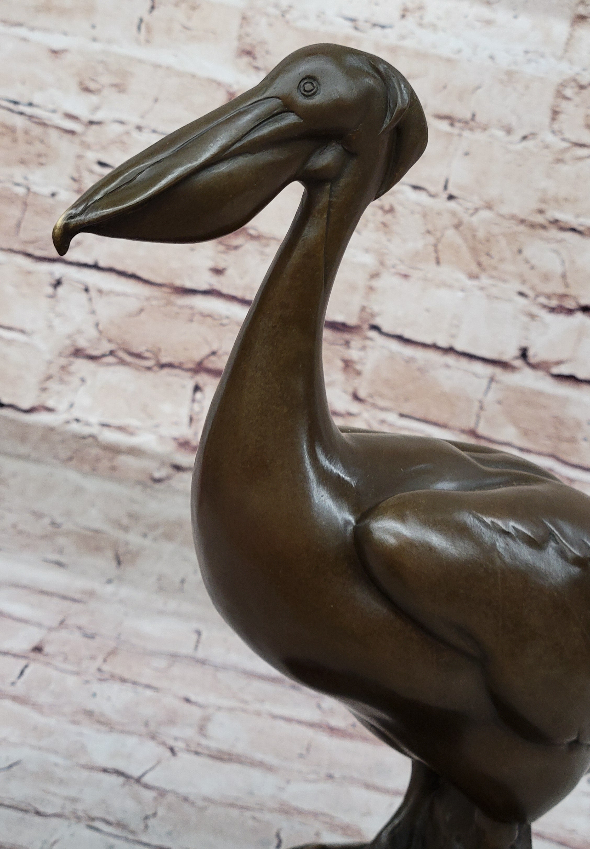 Original Artwork by Milo Stork Bird Real Bronze Sculpture