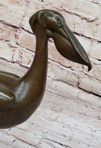 Original Artwork by Milo Stork Bird Real Bronze Sculpture