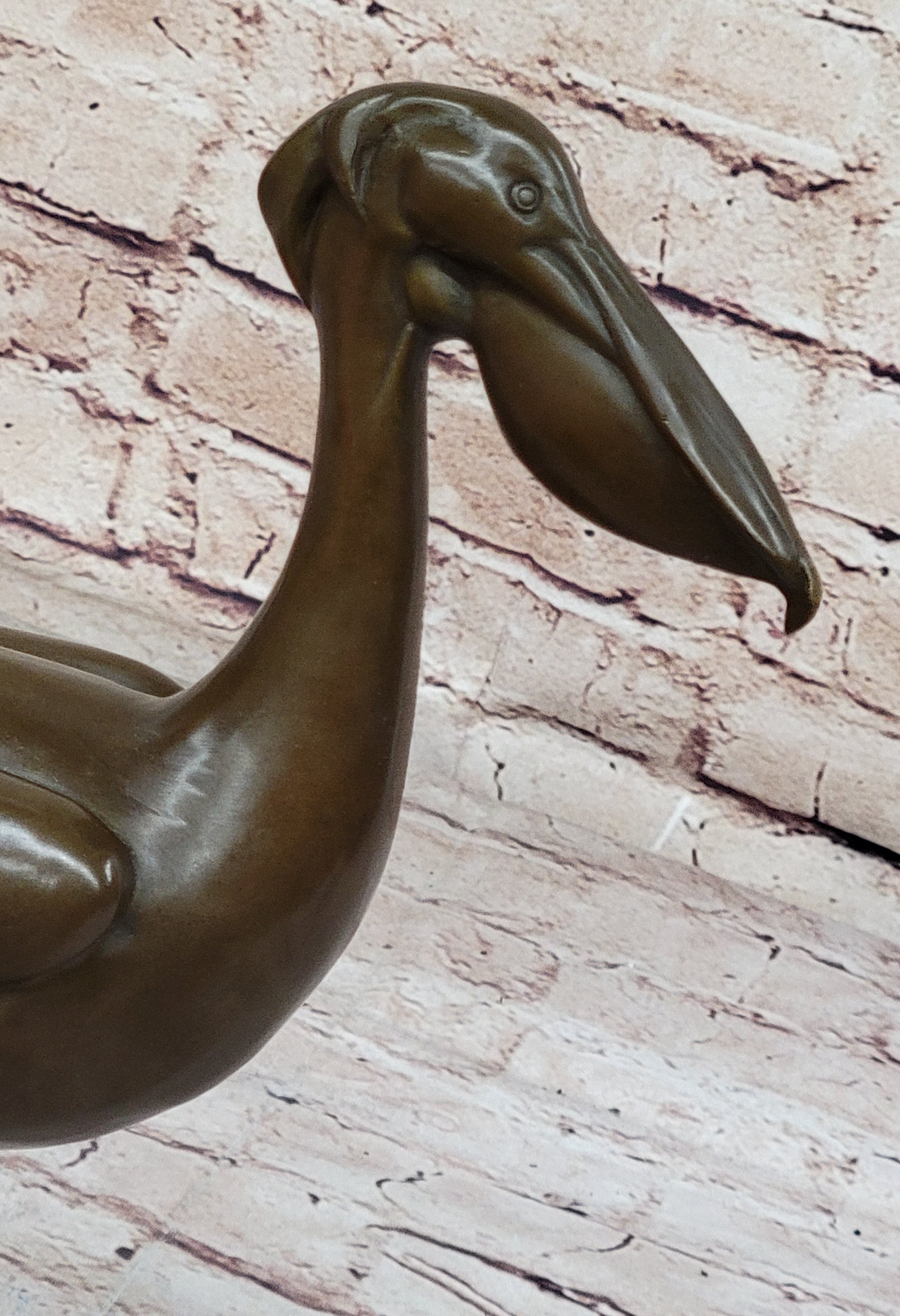 Original Artwork by Milo Stork Bird Real Bronze Sculpture