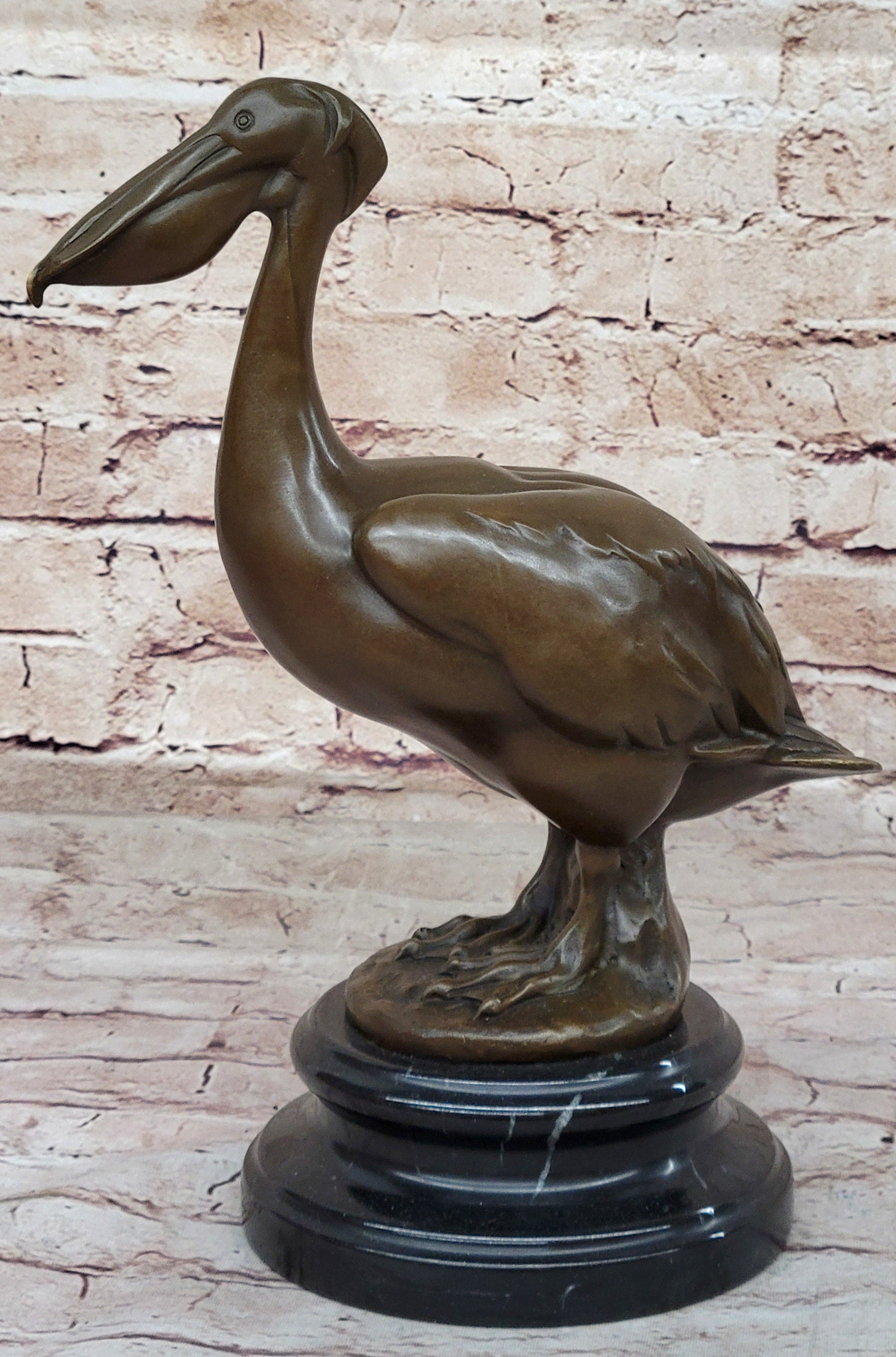 Original Artwork by Milo Stork Bird Real Bronze Sculpture