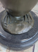 Duck Bird Water Fowl Bronze Sculpture on Marble Base