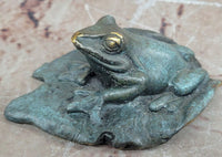 Signed Austrian Bronze Signed Milo Frog Toad Figurine Sculpture Statue