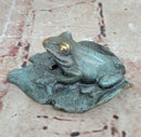Signed Austrian Bronze Signed Milo Frog Toad Figurine Sculpture Statue