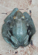Signed Austrian Bronze Signed Milo Frog Toad Figurine Sculpture Statue