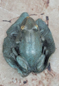 Signed Austrian Bronze Signed Milo Frog Toad Figurine Sculpture Statue