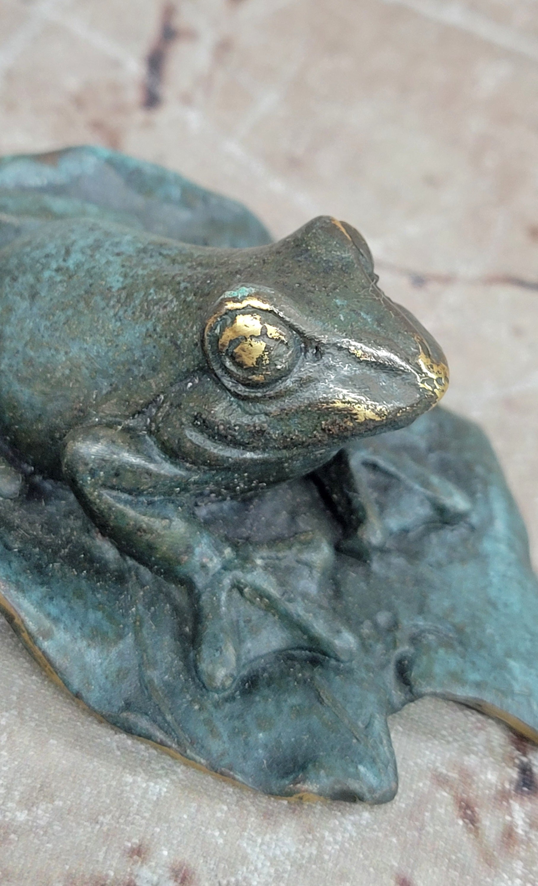 Signed Austrian Bronze Signed Milo Frog Toad Figurine Sculpture Statue