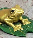 Hand Made Original Milo Vienna Bronze Sculpture Frog Toad on a Lilly Statue