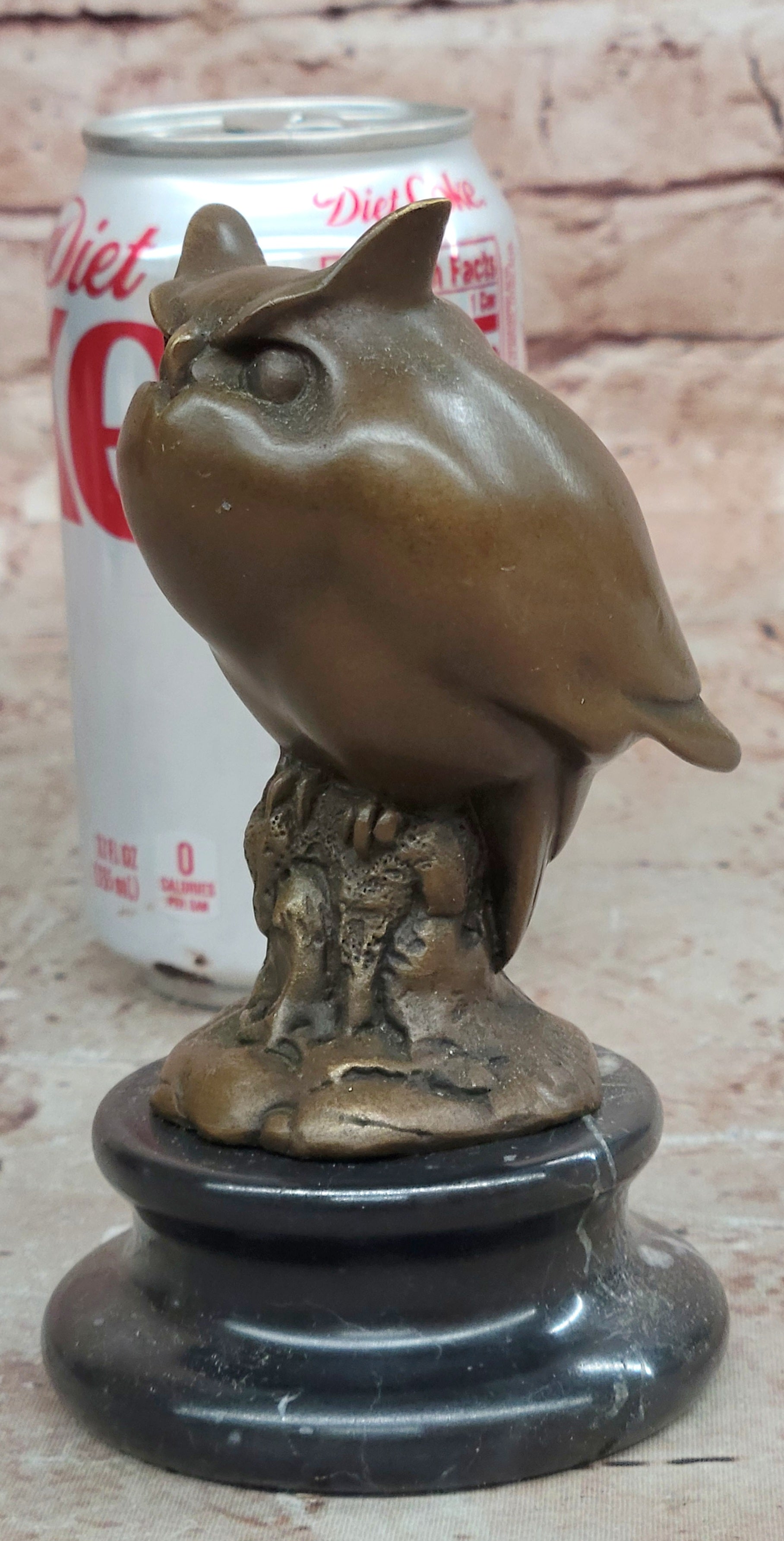Signed Original Milo Bronze Sculpture of Wise Owl, Symbol of Wisdom Artwork