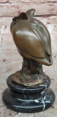 Signed Original Milo Bronze Sculpture of Wise Owl, Symbol of Wisdom Artwork
